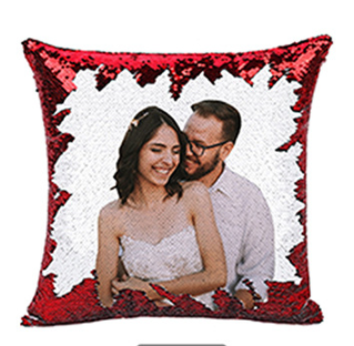 Magic Sequined Custom Gift Pillow Magic Sequined Custom Gift Pillow